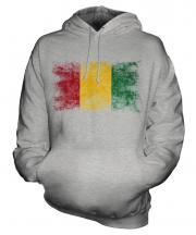Guinea Distressed Flag Unisex Adult Hoodie