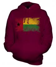 Guinea Bissau Distressed Flag Unisex Adult Hoodie