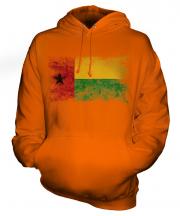 Guinea Bissau Distressed Flag Unisex Adult Hoodie