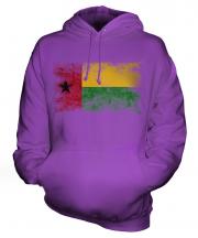 Guinea Bissau Distressed Flag Unisex Adult Hoodie
