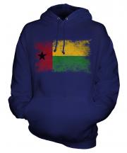 Guinea Bissau Distressed Flag Unisex Adult Hoodie