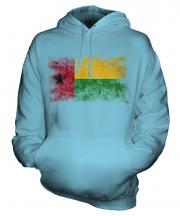 Guinea Bissau Distressed Flag Unisex Adult Hoodie