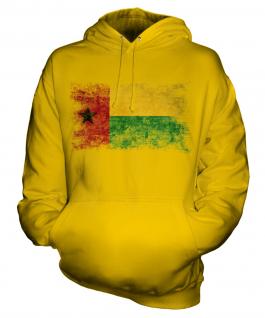 Guinea Bissau Distressed Flag Unisex Adult Hoodie