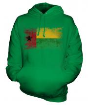 Guinea Bissau Distressed Flag Unisex Adult Hoodie