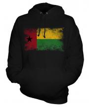 Guinea Bissau Distressed Flag Unisex Adult Hoodie