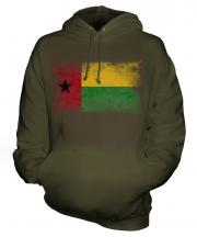 Guinea Bissau Distressed Flag Unisex Adult Hoodie