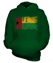 Guinea Bissau Distressed Flag Unisex Adult Hoodie