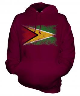 Guyana Distressed Flag Unisex Adult Hoodie