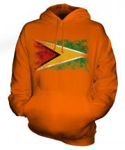 Guyana Distressed Flag Unisex Adult Hoodie