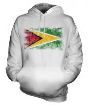 Guyana Distressed Flag Unisex Adult Hoodie