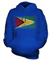 Guyana Distressed Flag Unisex Adult Hoodie