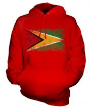 Guyana Distressed Flag Unisex Adult Hoodie