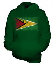 Guyana Distressed Flag Unisex Adult Hoodie