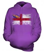 Herm Distressed Flag Unisex Adult Hoodie