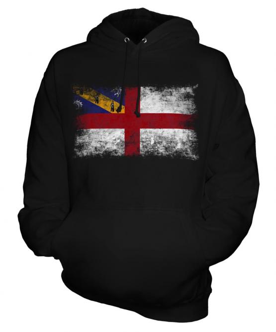 Herm Distressed Flag Unisex Adult Hoodie