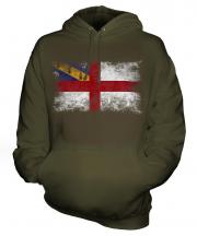Herm Distressed Flag Unisex Adult Hoodie