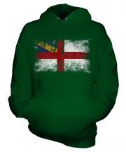 Herm Distressed Flag Unisex Adult Hoodie
