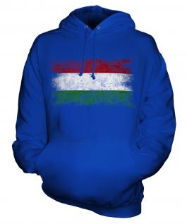Hungary Distressed Flag Unisex Adult Hoodie