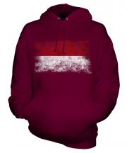 Indonesia Distressed Flag Unisex Adult Hoodie
