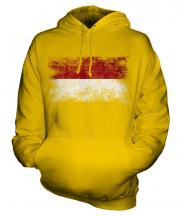 Indonesia Distressed Flag Unisex Adult Hoodie