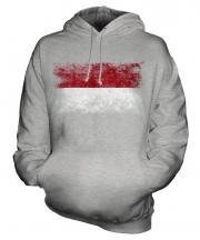 Indonesia Distressed Flag Unisex Adult Hoodie