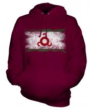 Ingushetia Distressed Flag Unisex Adult Hoodie