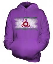 Ingushetia Distressed Flag Unisex Adult Hoodie