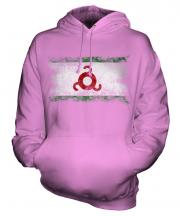 Ingushetia Distressed Flag Unisex Adult Hoodie