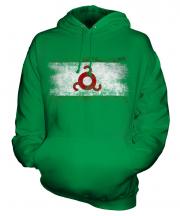 Ingushetia Distressed Flag Unisex Adult Hoodie