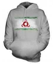 Ingushetia Distressed Flag Unisex Adult Hoodie