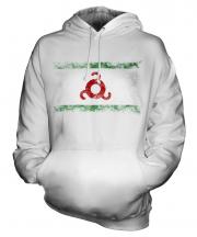 Ingushetia Distressed Flag Unisex Adult Hoodie
