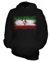 Iran Distressed Flag Unisex Adult Hoodie