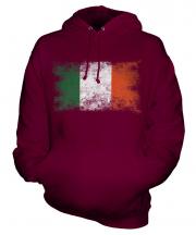 Ireland Distressed Flag Unisex Adult Hoodie