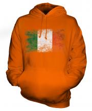 Ireland Distressed Flag Unisex Adult Hoodie