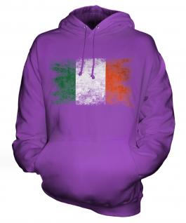 Ireland Distressed Flag Unisex Adult Hoodie