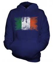 Ireland Distressed Flag Unisex Adult Hoodie