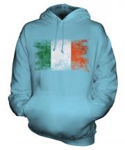 Ireland Distressed Flag Unisex Adult Hoodie