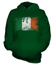 Ireland Distressed Flag Unisex Adult Hoodie