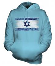Israel Distressed Flag Unisex Adult Hoodie