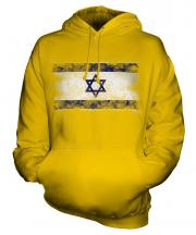 Israel Distressed Flag Unisex Adult Hoodie