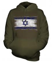 Israel Distressed Flag Unisex Adult Hoodie