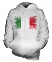 Italy Distressed Flag Unisex Adult Hoodie