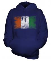 Ivory Coast Distressed Flag Unisex Adult Hoodie