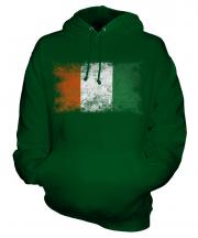 Ivory Coast Distressed Flag Unisex Adult Hoodie