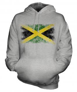 Jamaica Distressed Flag Unisex Adult Hoodie