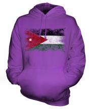 Jordan Distressed Flag Unisex Adult Hoodie