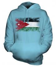 Jordan Distressed Flag Unisex Adult Hoodie
