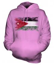 Jordan Distressed Flag Unisex Adult Hoodie