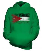 Jordan Distressed Flag Unisex Adult Hoodie