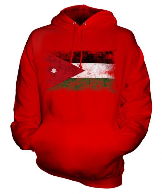 Jordan Distressed Flag Unisex Adult Hoodie